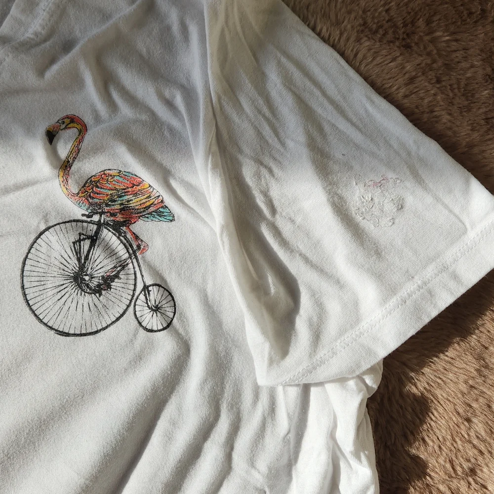 Kim Rodgers White Flamingo Medium Shirt - Picture 4 of 4